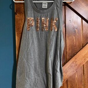 PINK Victoria's Secret Charcoal Tank Top
